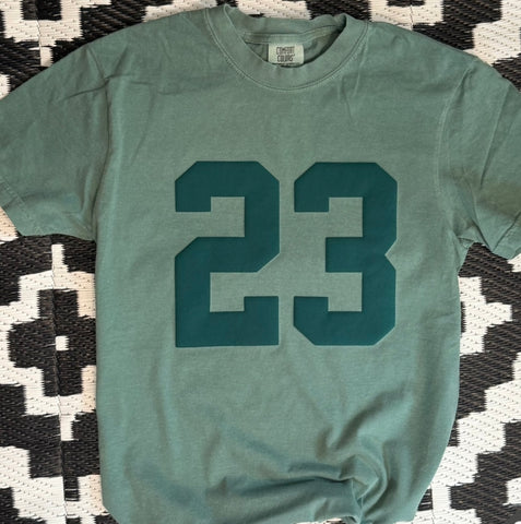 Unisex Short Sleeve T - Custom Puff Print Number