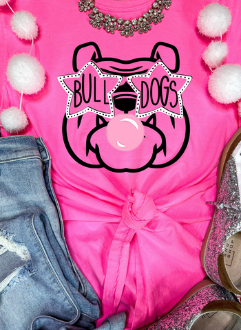 Unisex Short Sleeve T - Bulldog Bubble Gum