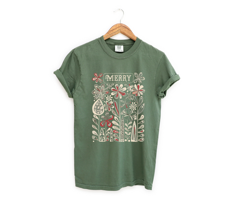 Unisex Short Sleeve T - Boho Merry Flowers