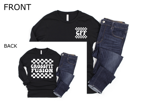 Unisex Long Sleeve T - Checkered CFF