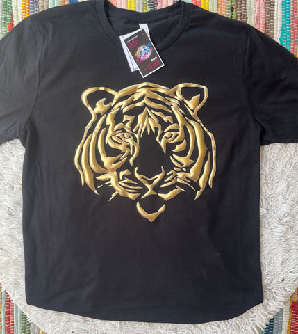 Unisex Short Sleeve T - Tiger Metallic Puff