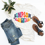 Unisex Short Sleeve T - Retro Simpson Elementary