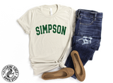 Unisex Short Sleeve T - Simpson Curved