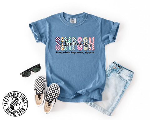Unisex Short Sleeve T - Simpson Checkered
