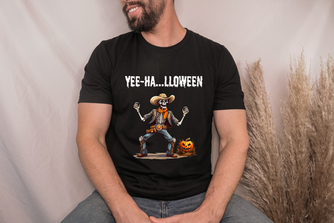 Guys Short Sleeve T - YEE-YA....LLOWEEN