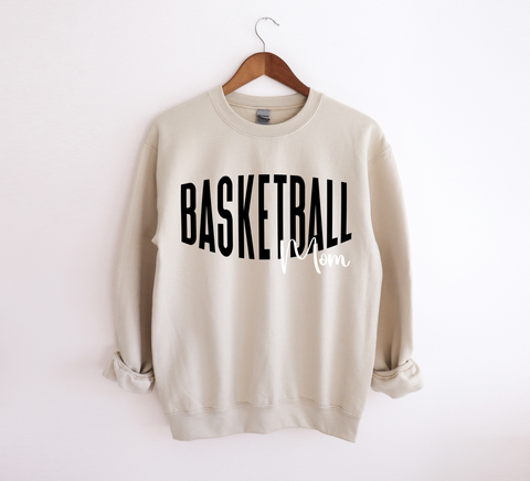 Unisex Sweatshirt - Basketball Mom BW