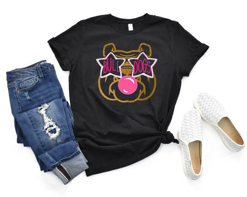 Unisex Short Sleeve T - Bulldog Bubble Gum