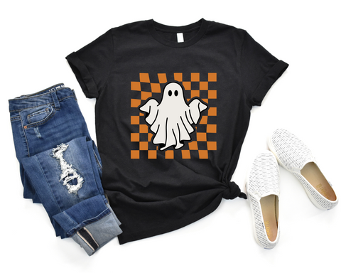 Unisex Short Sleeve T - Checkered Ghost