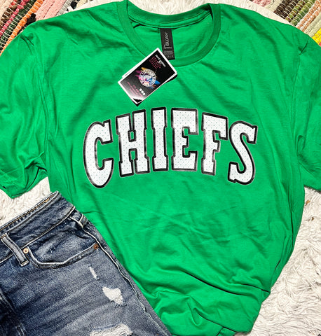 Unisex Short Sleeve T - Chiefs Jersey Mesh Print (Public)