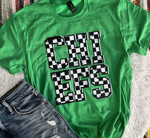 Unisex Short Sleeve T - Chiefs Checkered