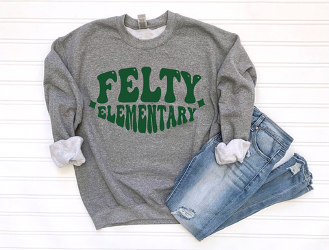 Unisex Short Sleeve T - Retro Felty Elementary