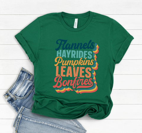 Unisex Short Sleeve T - Flannels and Hayrides