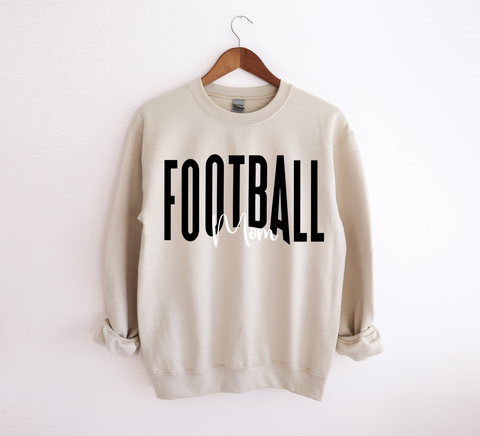 Unisex Sweatshirt - Football Mom BW