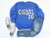 Global Typo - Unisex Short Sleeve Football T or Sweatshirt