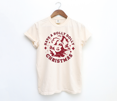 Unisex Short Sleeve T - Holly Dolly Red