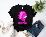 Unisex Short Sleeve T - Pink Indians