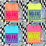 Unisex Short Sleeve T - Indians Stripes (Customize)