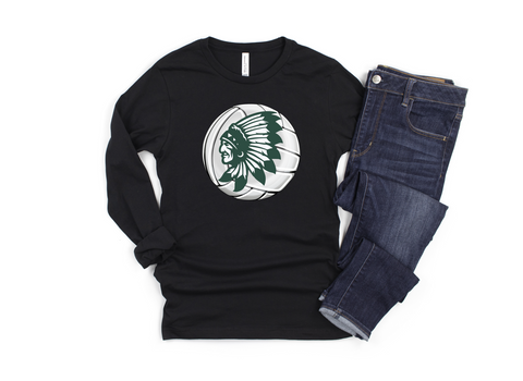 Unisex Long Sleeve T - Indian Volleyball