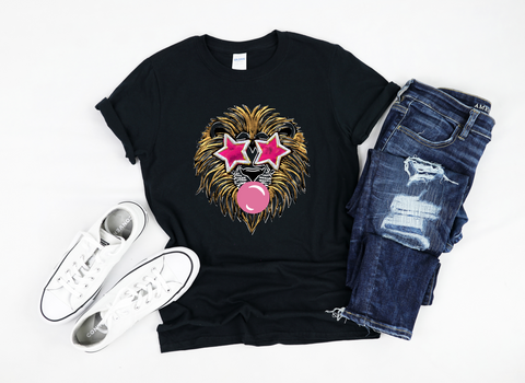 Unisex Short Sleeve T - Preppy Lions Bubble