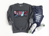Unisex Sweatshirt - Love Patches