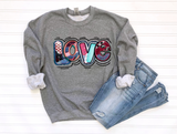 Unisex Sweatshirt - Love Patches