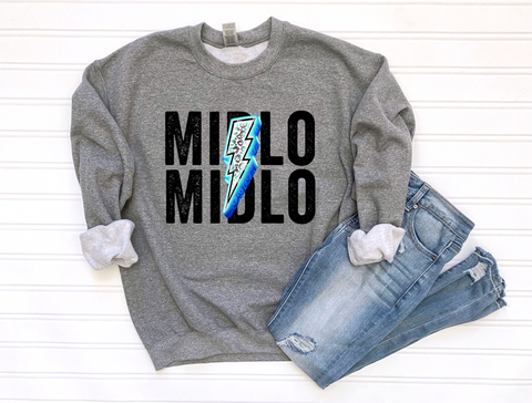 Unisex Sweatshirt - Midlo Lightning