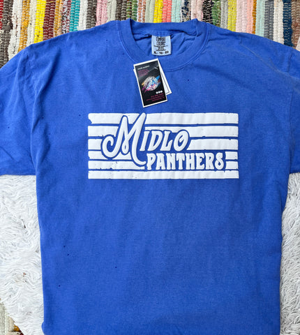 Unisex Short Sleeve T - Midlo Panthers Puff