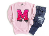 Unisex Sweatshirt - M Mustangs Pink