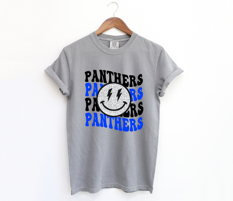 Unisex Short Sleeve T - Panthers Wavy