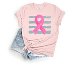 Unisex Short Sleeve T - Pink Ribbon