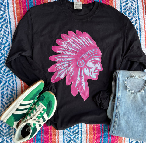 Unisex Short Sleeve T - Pink Indians