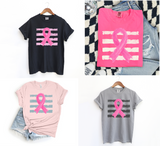 Unisex Short Sleeve T - Pink Ribbon