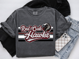 Unisex Sweatshirt T Shirt- Red Oak Varsity