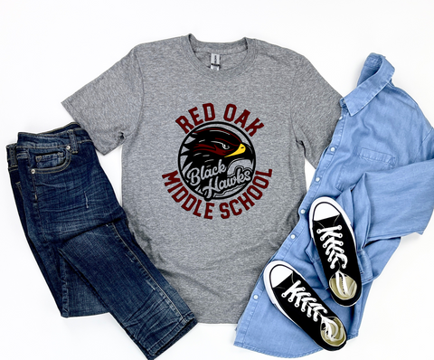 Unisex Short Sleeve T - Red Oak Middle School