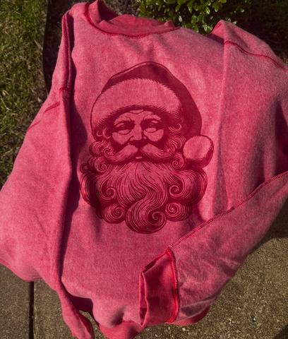 Unisex Sweatshirt - Red Santa Inside Out