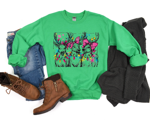 Unisex Sweatshirt - Holly Jolly Deer