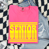Unisex Short Sleeve T - Senior Stripes (Customize)