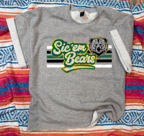 Unisex Sweatshirt T Shirt- Baylor Retro
