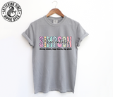 Unisex Short Sleeve T - Simpson Checkered