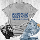 Unisex Short Sleeve T - Simpson Checkered