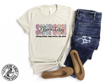 Unisex Short Sleeve T - Simpson Checkered