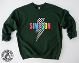 Unisex Short Sleeve T - Simpson Lightning