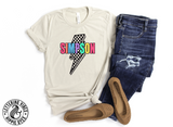 Unisex Short Sleeve T - Simpson Lightning