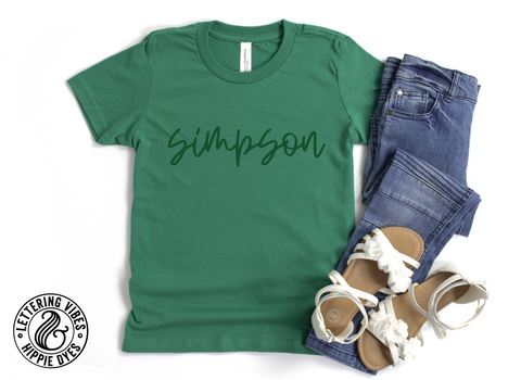 Unisex Short Sleeve T - Simpson Script