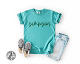 Unisex Short Sleeve T - Simpson Script