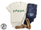 Unisex Short Sleeve T - Simpson Script