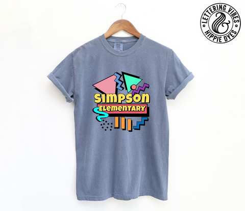 Unisex Short Sleeve T - Simpson Elementary 80's