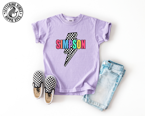 Unisex Short Sleeve T - Simpson Lightning