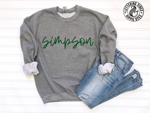 Unisex Short Sleeve T - Simpson Script
