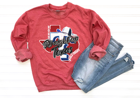 Unisex Sweatshirt - Straight Up Texas